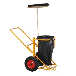 Chariot de Nettoyage 125 L | Collecte Extérieure Robuste - Sol Direct