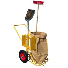 Chariot de Nettoyage 125 L | Collecte Extérieure Robuste - Sol Direct
