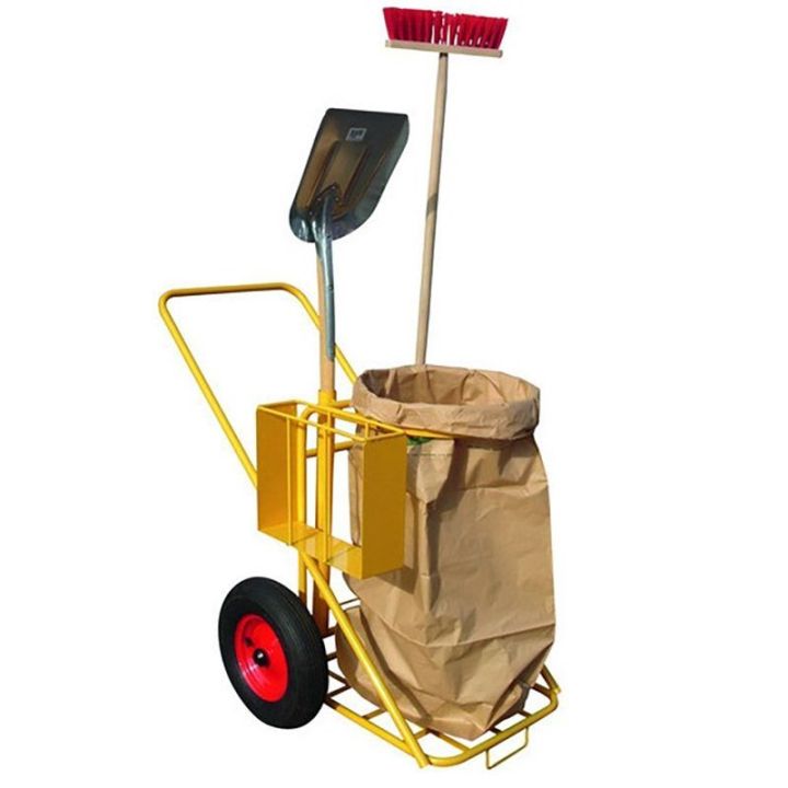 Chariot de Nettoyage 125 L | Collecte Extérieure Robuste - Sol Direct