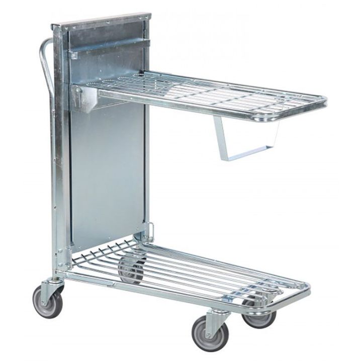 Chariot de magasin à niveau constant pour manutention de bacs ou cartons – Capacité 150 kg