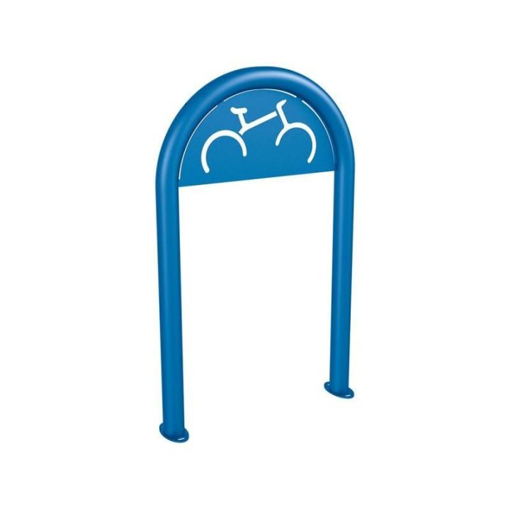 Arceau vélo trombone Ø60 avec signalétique