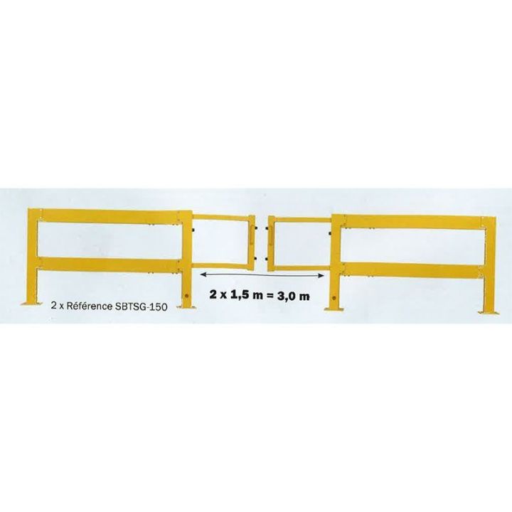 Barrière avec porte coulissante | Sécurité passages - Sol Direct Meta