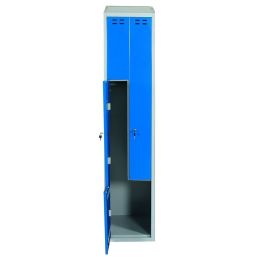 Vestiaire Industriel en L 2 Portes | Format Compact Sécurisé - Sol Direct