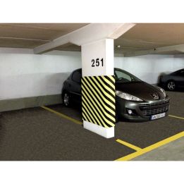 Protection murale adhésive en mousse pour parking