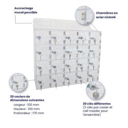 Casier de rangement pour téléphones