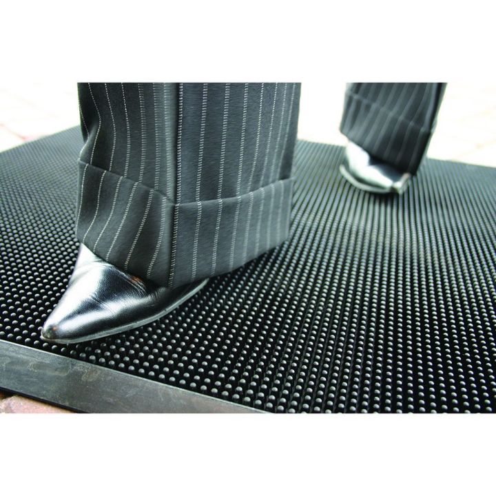 Tapis d'entrée extérieur en caoutchouc à picots