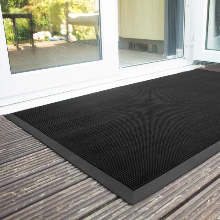 Tapis d'entrée extérieur en caoutchouc à picots