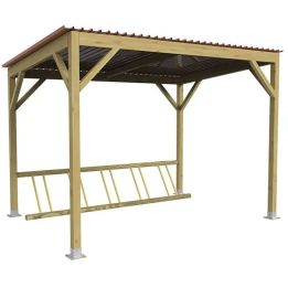 Abri vélos Turin en bois