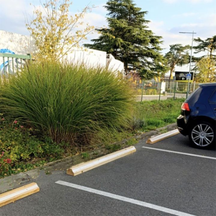 Butée de parking en bois