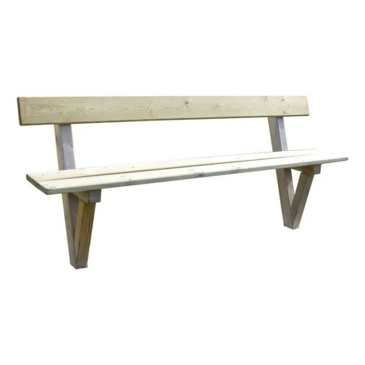 Banc public en bois Turin