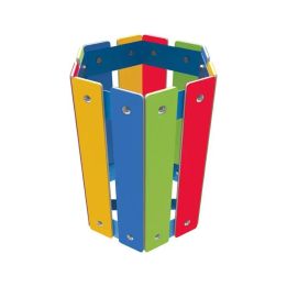 Poubelle colorée 50 L | Corbeille extérieure enfants - Sol Direct