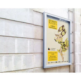 Vitrine d’affichage murale Classique verre sécurisé | Usage extérieur - Sol Direct