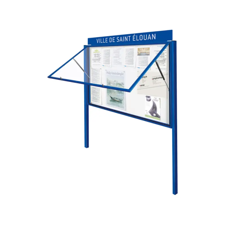 Vitrine d’affichage murale Classique verre sécurisé | Usage extérieur - Sol Direct