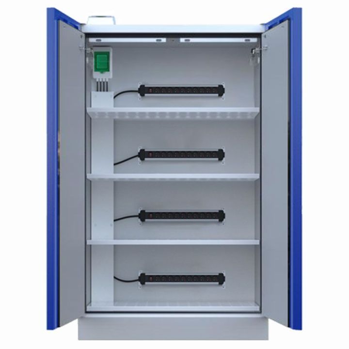 Armoire haute pour batterie lithium haute 2 porte - Larg 1200 mm ouverte