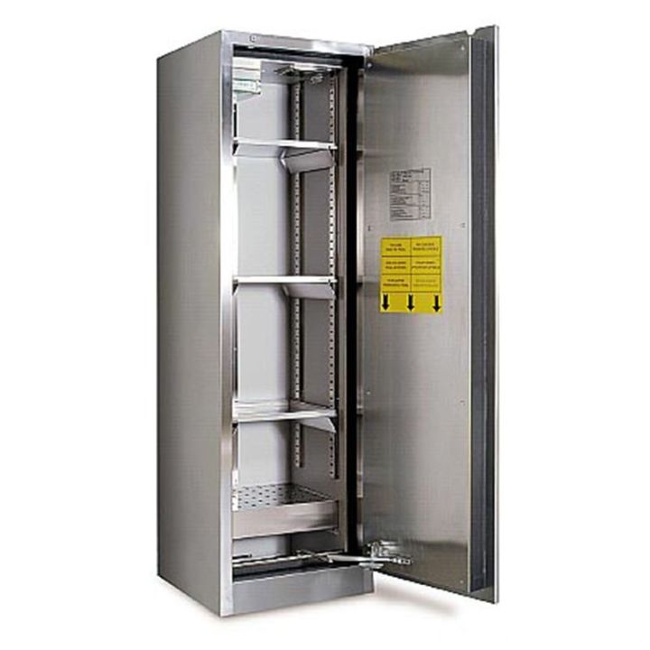 Armoire 1 porte ouverte pour produits radioactifs