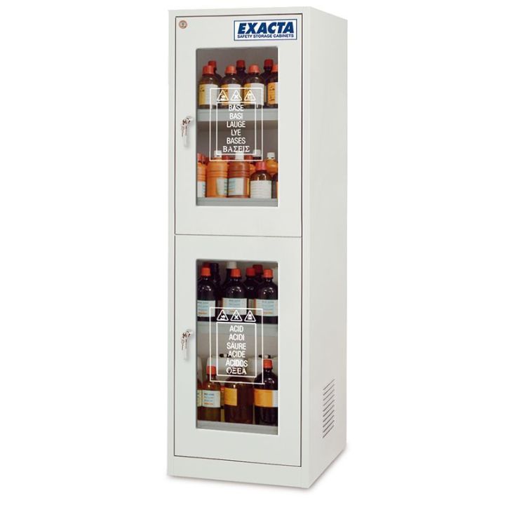 Armoire double paroi 2 portes avec fenêtres superposées