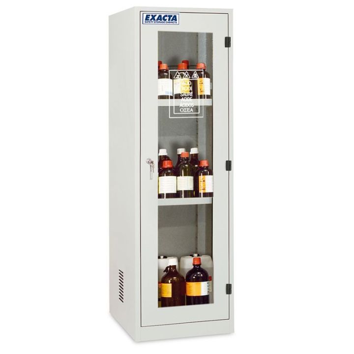 Armoire multirisques simple paroi 1 porte avec fenêtre