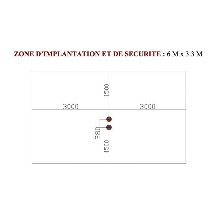 zone d'implantation poutre mobile