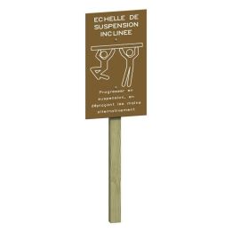 Panneau Échelle de suspension inclinée