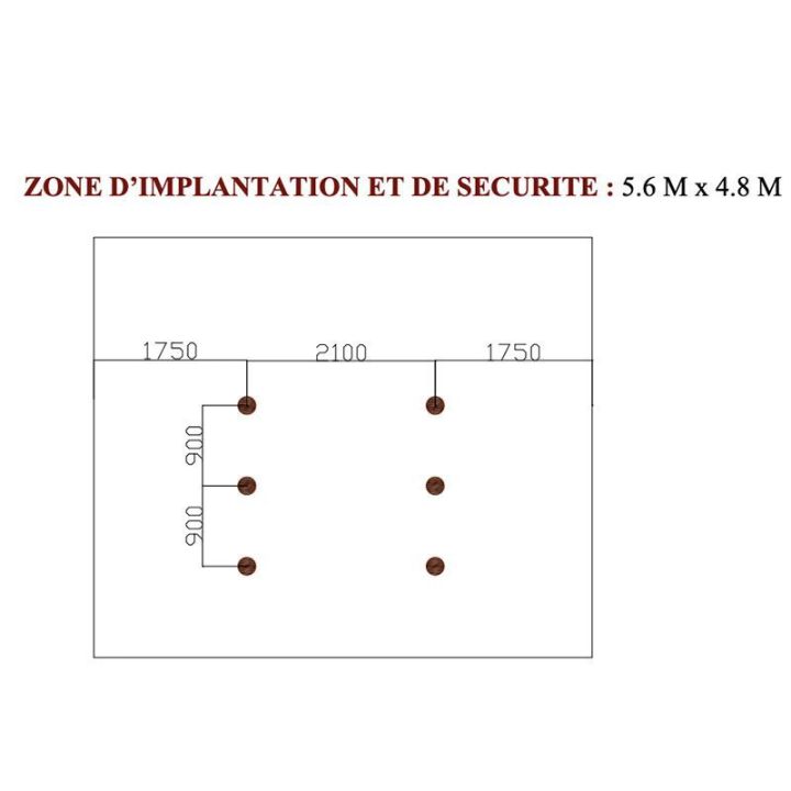Zone d'implantation Échelles de suspension