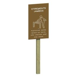 Panneau Étirements jambes