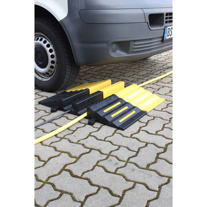 Protège-câbles en caoutchouc | Passe-câbles poids lourds Ø 75 mm - Sol Direct