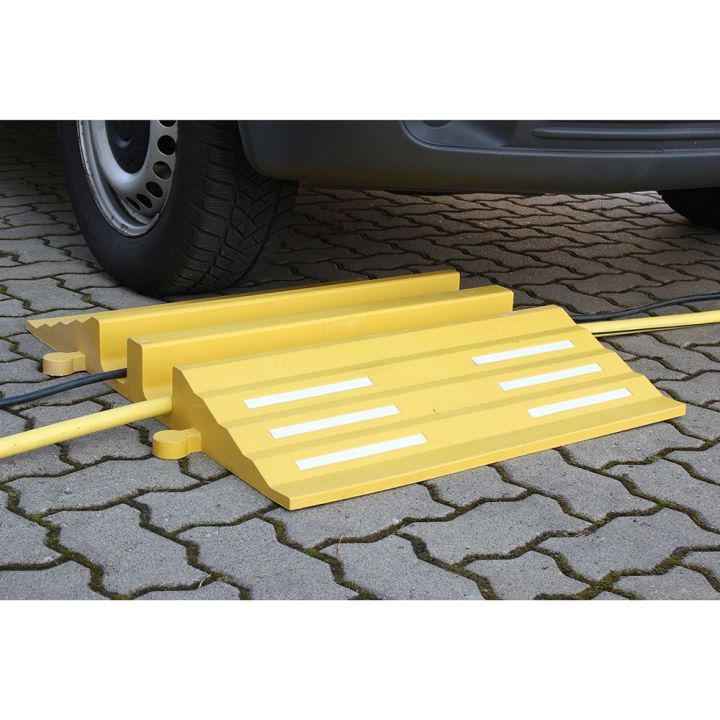 Protège-câbles en caoutchouc | Passe-câbles poids lourds Ø 75 mm - Sol Direct