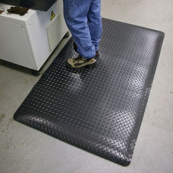 Tapis anti fatigue premium tôle diamant, DECKPLATE