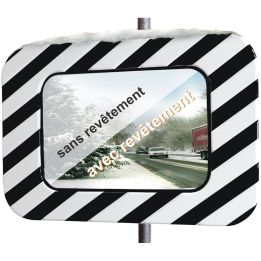 Miroir routier en inox antigivre et antibuée  | Miroirs de sécurité