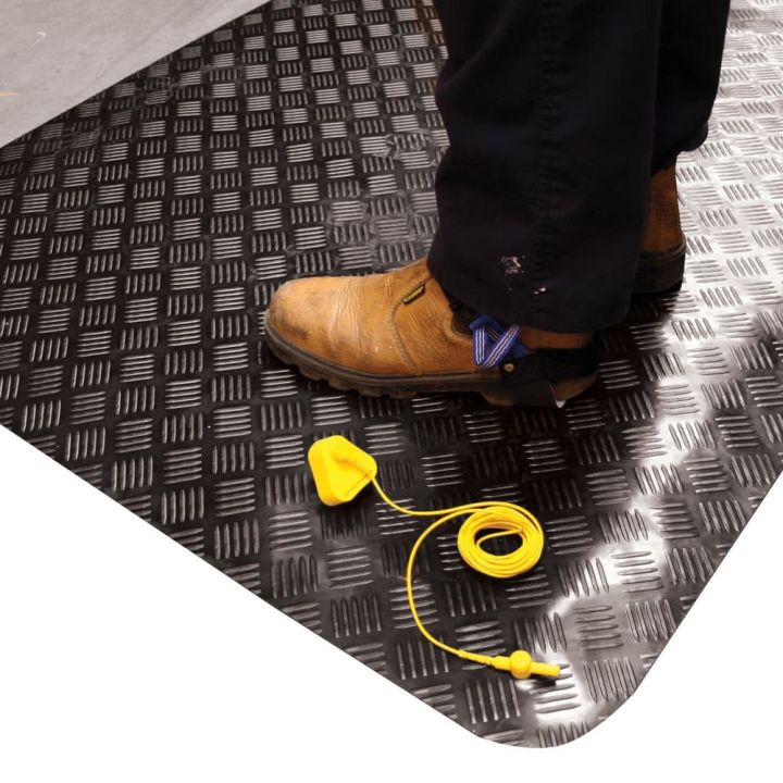 Tapis anti fatigue ESD en tôle diamant, SENSO DIAL