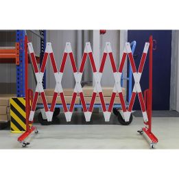 Barrière de sécurité extensible sur roues | Barrière de sécurité | Barrière et poteau de Sécurité