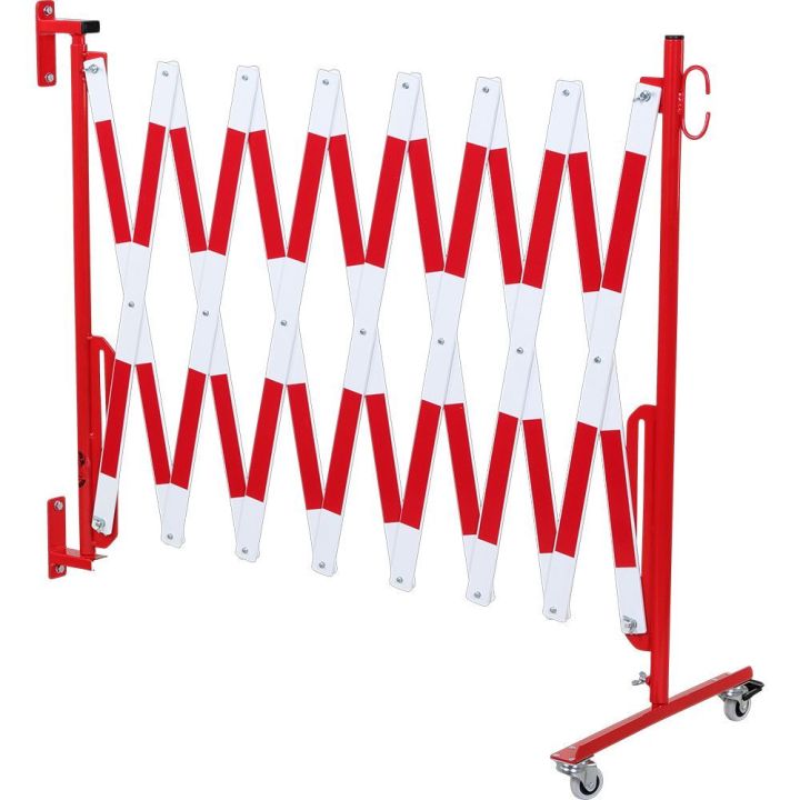 Barrière extensible fixation murale et roues | Barrière de sécurité | Barrière et poteau de Sécurité