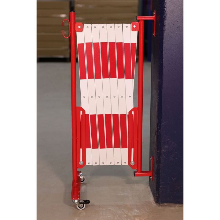 Barrière extensible fixation murale et roues | Barrière de sécurité | Barrière et poteau de Sécurité