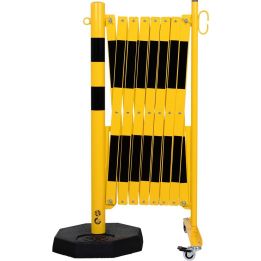Barrière extensible mobile avec poteau lesté | Barrière de sécurité | Barrière et poteau de Sécurité