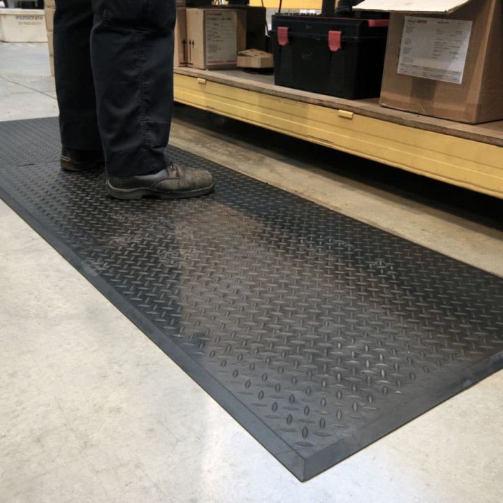 Revêtement Anti-fatigue| Surface tôle diamant, COMFORT-LOK