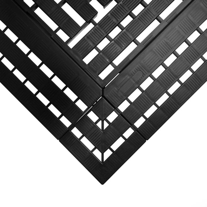 Dalle caillebotis modulables en polyéthylène - Caillebotis industriels WORK DECK noir
