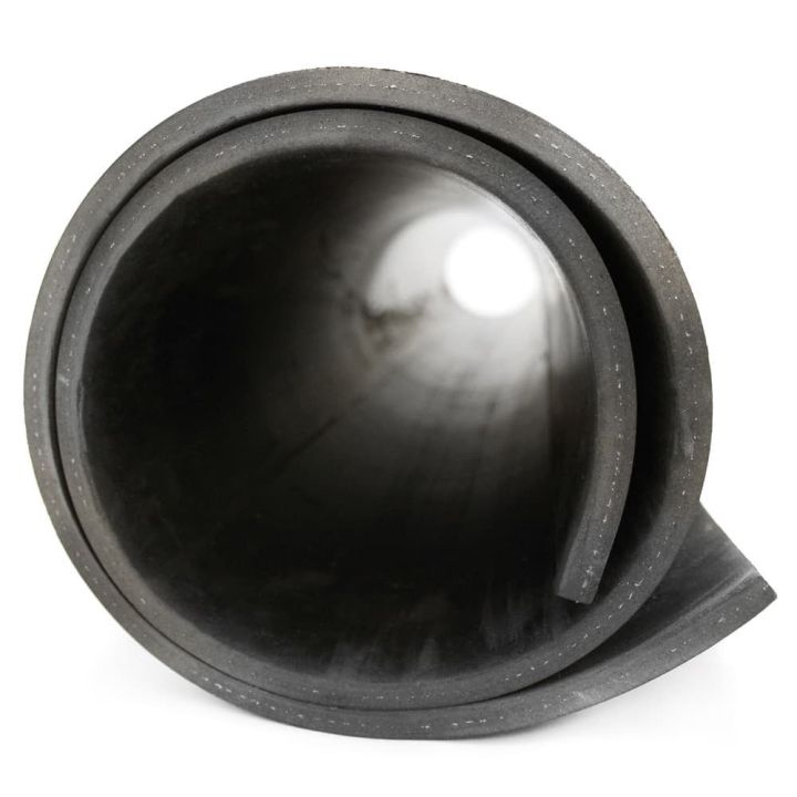 Bâche lisse en caoutchouc noir avec renforcement textile pour protéger sol et surface. Bâches en caoutchouc multi usage