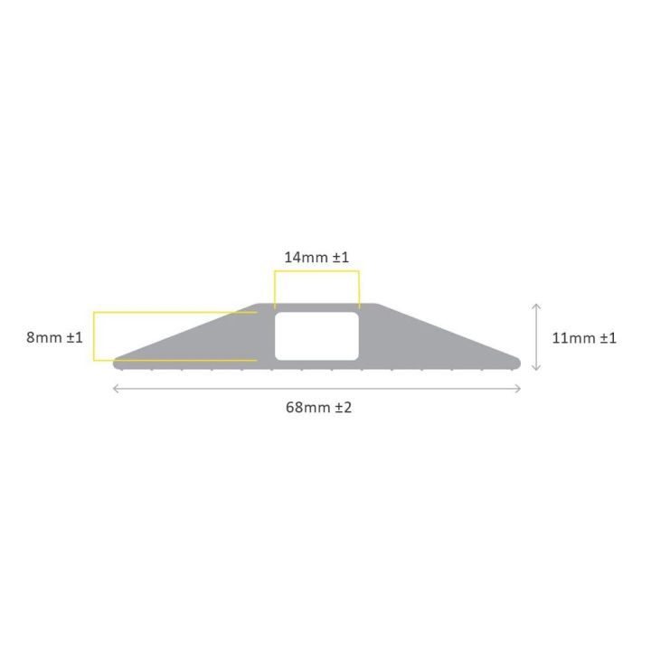 Protège câbles PVC section unique | Passe-câble multi-usage - Sol Direct