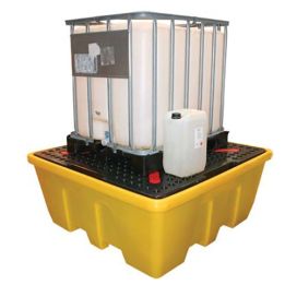 Bac de rétention plastique emboitable en PE pour 1 IBC | Bac de rétention plastique