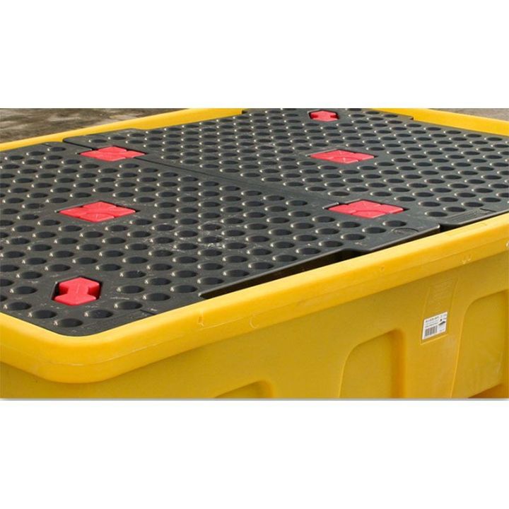 Palette de rétention emboitable pour 2 IBC | Bac de rétention plastique