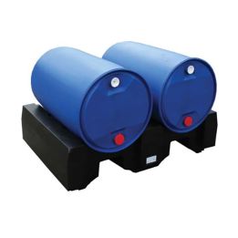 Support en PE pour 2 fûts à l'horizontal | Soutirage & accessoires