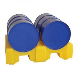 Support en PE pour 2 fûts à l'horizontal | Soutirage & accessoires