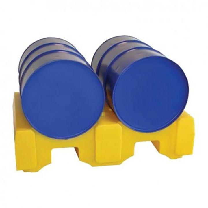 Support en PE pour 2 fûts à l'horizontal | Soutirage & accessoires