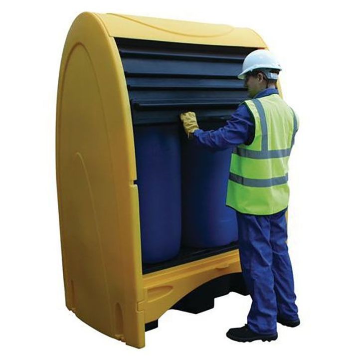 Box de rétention en PE pour 2 ou 4 fûts | Box de rétention
