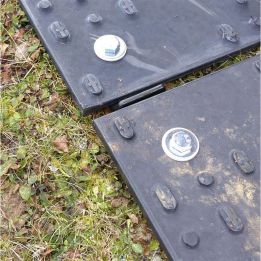Connecteur pour 2 voies pour plaque de roulage