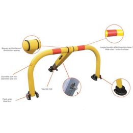 Arceau de parking haute visibilité | Equipement de parking et de voirie