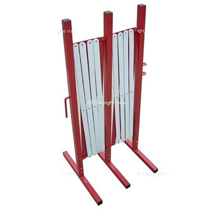 Barrière extensible en acier - Long 400 cm | Barrière de sécurité | Barrière et poteau de Sécurité