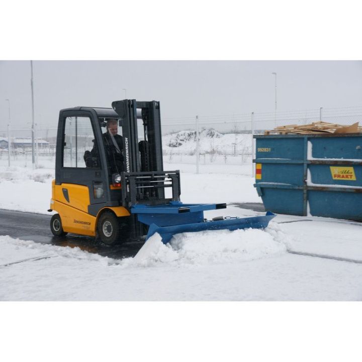 Lame chasse neige en acier pour chariot élévateur - matériel de déneigement