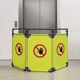 Barrière d'intervention rapide 3 panneaux pour chantier | Barrières de sécurité
