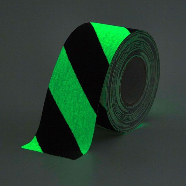 Bande antidérapante luminescente bi-couleur